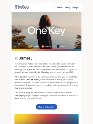 HomeAway - Welcome to One Key, your new rewards program