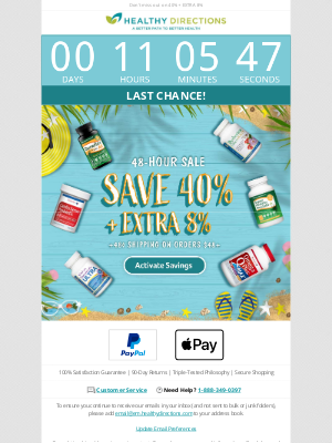 Julian Whitaker, MD - The clock is ticking on our 48 Hour Sale! ⏰
