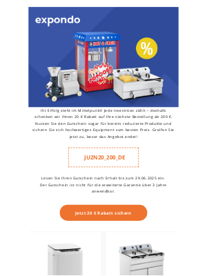 Expondo (Germany) - Intelligente Ersparnisse für clevere Unternehmen: Sichern Sie sich jetzt 20 € Rabatt.