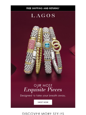 LAGOS - Exquisite Gifts, With As Low As 0% APR