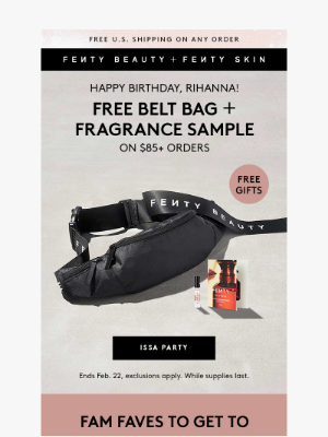 Fenty Beauty - Keep the party going with free 🎁
