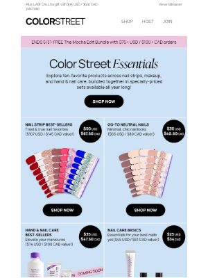 Color Street - NEW: Specially-priced sets of our best-selling products 🏆