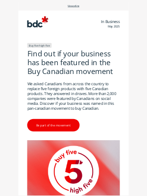 BDC (Canada) - Buy Canadian: Has your business been featured in the movement?