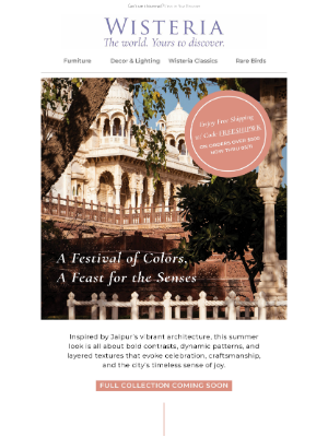 Wisteria - Bold Looks with Jaipur Roots