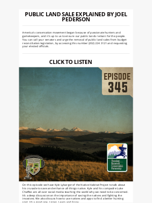 Mossy Oak - EP: 345 | Public Land Sale Explained By Joel Pederson