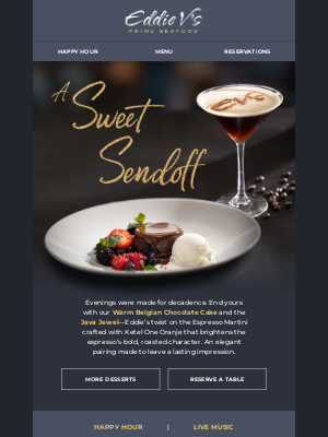 Eddie V's Prime Seafood - A decadent duo to end your night