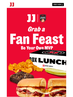 Jimmy John's - Your Fan Feast box is waiting 🏈 🥖