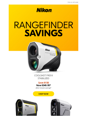 NikonUSA - Take Your Golf Game to the Next Level – Rangefinders on Sale Now!