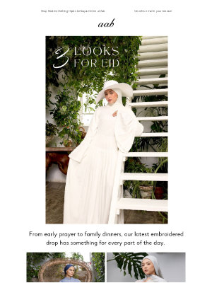 Aab - 3 Looks for Every Eid Plan