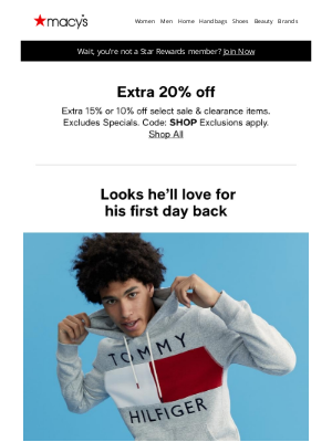 Macy's - The back-to-school looks he’ll love all year long