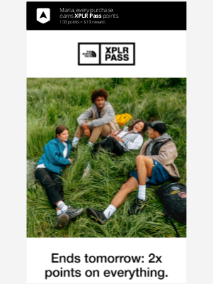The North Face - ENDING SOON: 2x points on all purchases