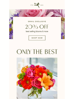 20% Off Fall Flowers & More for Anytime & Day!
