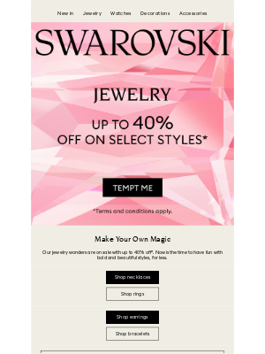 Swarovski - Sharon shop our jewelry sale