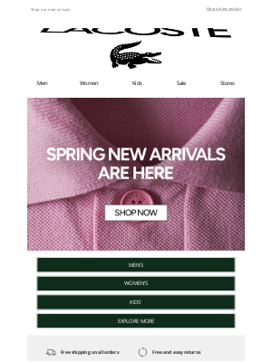 Lacoste - Spring Wardrobe Additions