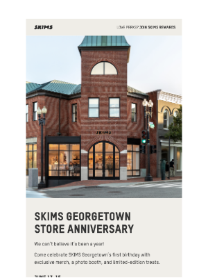 SKIMS - A Year of SKIMS Georgetown