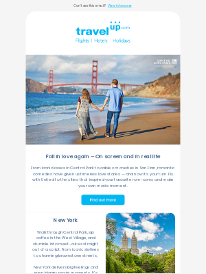 TravelUp (United Kingdom) - Fall in Love Again – On Screen and In Real Life 💘