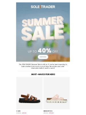SOLETRADER - Your Summer Sale reminder 🔔