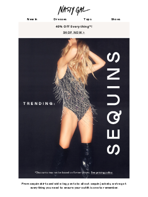 Nasty Gal - Trending: Sequins