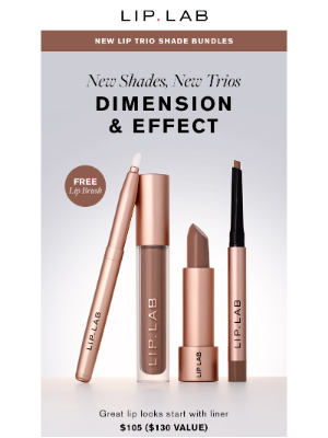 Lip Lab - NEW Lip Trio Shade Bundles