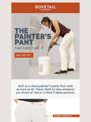 Dovetail Workwear - New Drop: The GO TO™ Painter’s Pant