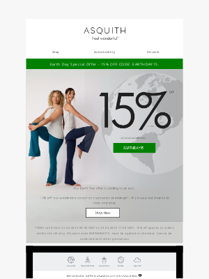Asquith London - Are you ready to save 15% in the final hours?