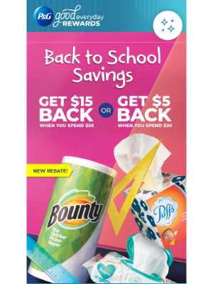P&G Good Everyday - NEW rebate + $400 in FREE digital coupons!