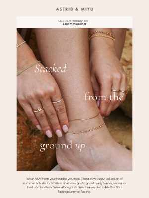 Astrid & Miyu (United Kingdom) - Anklets for your summer plans