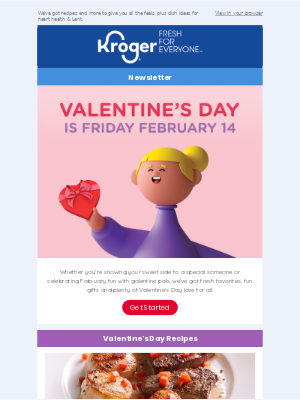 The Kroger Co. Valentine email