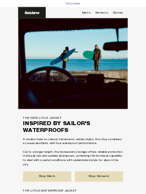 Finisterre - NEW Litus Waterproof Jacket