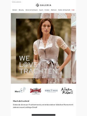 Galeria Kaufhof GmbH (Germany) - Diese Trachten-Styles lieben wir ❤️