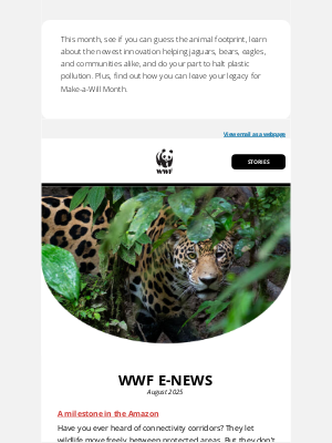 World Wildlife Fund, Inc. - Can you guess the animal footprint?