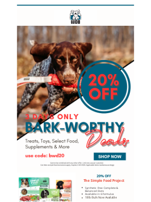 Hurry! 20% OFF Offer Ends TODAY