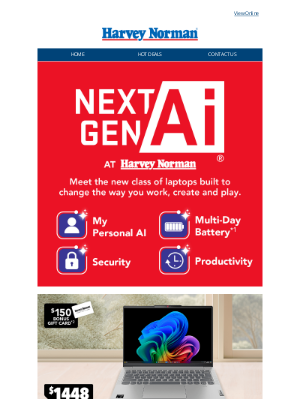 Harvey Norman (New Zealand) - Unlock the Potential of Next Gen Ai PC's!