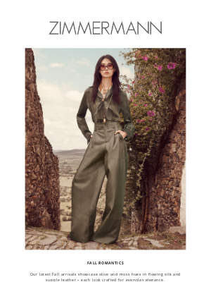 Zimmermann - A Darker Mood for Fall 25: Latest Arrivals