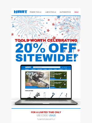 HART Tools - Limited Time Only! 20% Off Sitewide