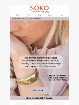 Soko - Bold, Gold & Handmade – Meet Your New Favorite Bracelet