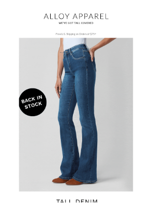 Alloy Apparel - She’s Tall, She’s Iconic, She’s Back!