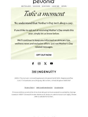 Pevonia Botanica - We understand Mother’s Day isn’t easy for everyone