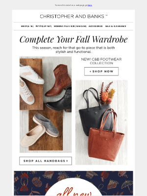 Christopher & Banks - NEW Styles to Complete Your Fall Wardrobe