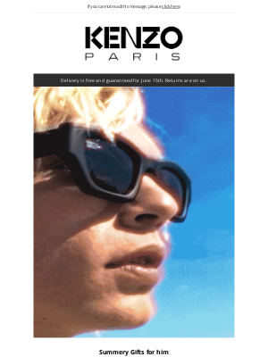 Kenzo - Summery Gifts for him