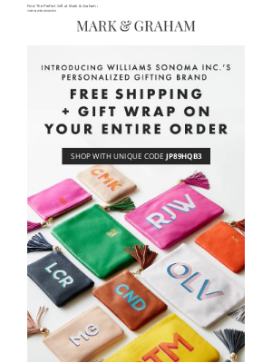 Williams Sonoma - Meet Williams Sonoma’s Personalized Gifting Brand + An Exclusive Offer Inside ✨ 