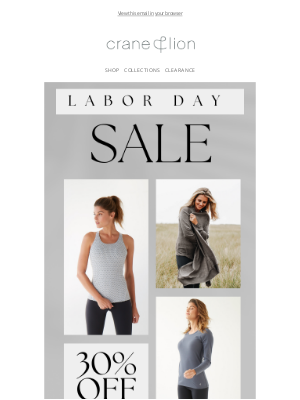 Crane & Lion - Labor Day Sale Ends Soon!