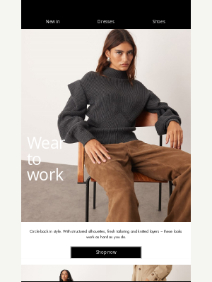 ASOS  - This week's story: wear to work
