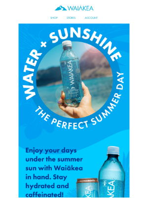 Waiakea Hawaiian Volcanic Water - It’s Our Time to Shine ☀️💧