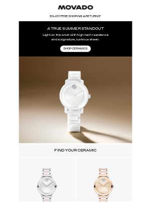Movado - Summer Spotlight: Ceramic Watches