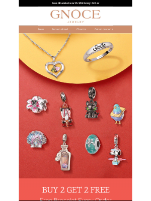 Gnoce - August's Top Picks🥇BUY 2 GET 2 FREE+Free Bracelet