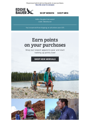 Eddie Bauer - Gear Up & Rack Up The Points!