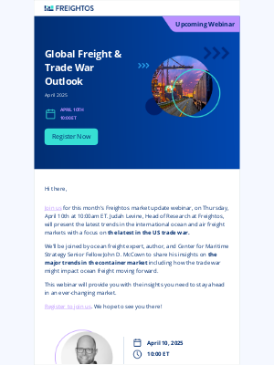 Freightos - 📊 Webinar: Global Freight & Trade War Outlook - April 2025