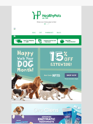 HealthyPets - 🐾 Get Those Dogs A'Walkin! For Walk Your Dog Month!