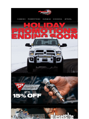 DieselPowerProducts - Don't Miss Out On Holiday Promotions